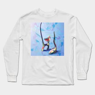 Whimsical Cat and Mouse Long Sleeve T-Shirt